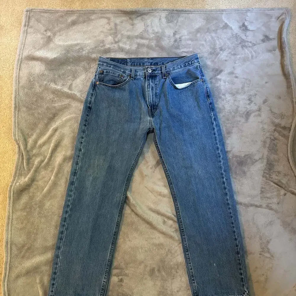 Levi’s 505 Jeans Men 36x26 Blue‎ Regular Fit Straight Leg Classic Denim